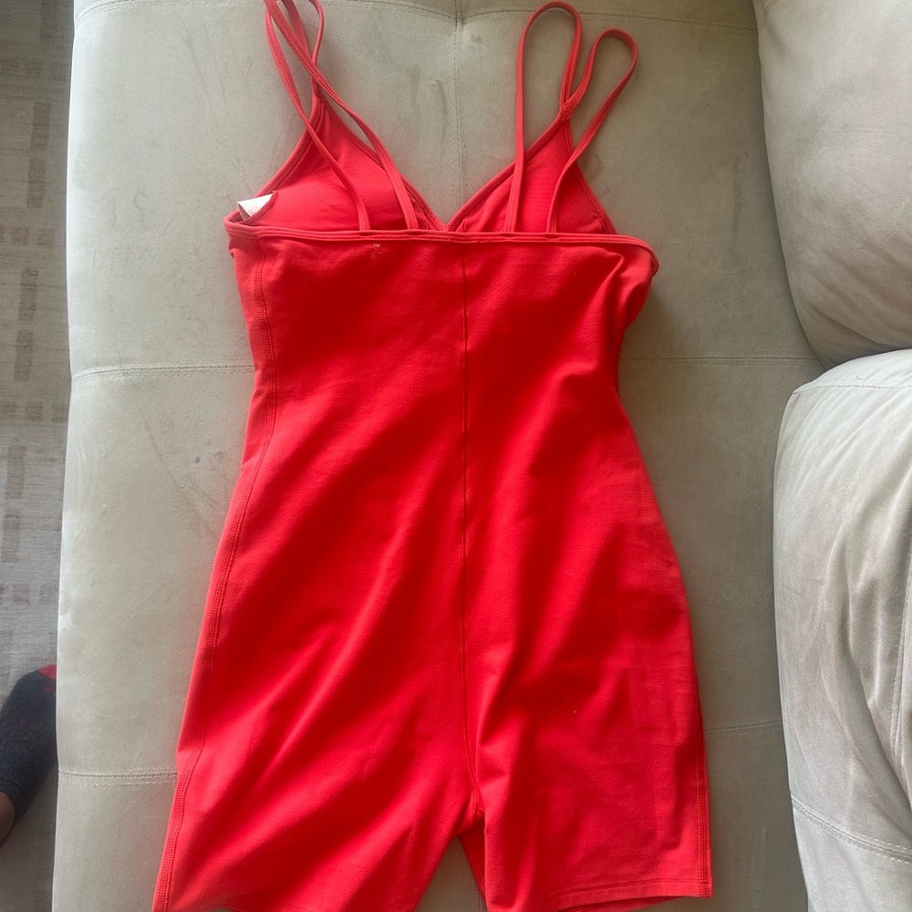 Alo red onesie